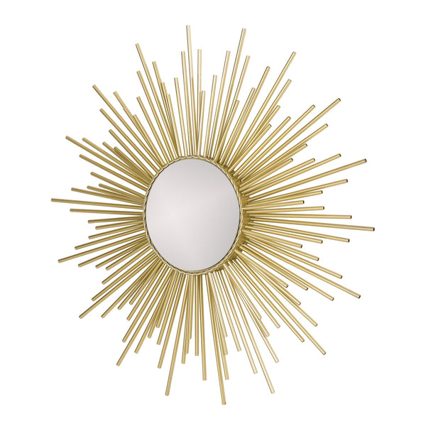 English Elm Christopher Knight Home® - WALL Sunburst Gold Mirror 34.5" Round Tempered Glass Iron Frame Glam Decorative Accent Piece 71552.00