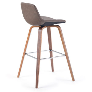 English Elm Randolph Mid-Century Bentwood Bar Stools Set Of 2 – Stylish, Durable, Ergonomic Comfort For Any Space B136P159444-GIGA