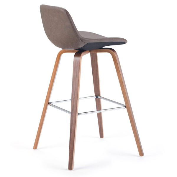 English Elm Randolph Mid-Century Bentwood Bar Stools Set Of 2 – Stylish, Durable, Ergonomic Comfort For Any Space B136P159444-GIGA