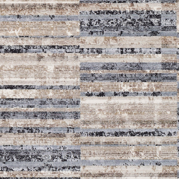 Livabliss Valour Modern Machine Woven Rug - Durable, Low Pile Design For Effortless Home Elegance & Charm Medium Gray,Dark Blue,Cream,Gray,Black,Denim Polyester,Polypropylene Vor2310-3411