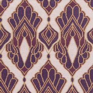 Surya Voyages 2'6" X 8' Handmade Wool Rug - Elegant Global Design For Stylish Home Decor & Durability Dark Purple Wool Voy50-268