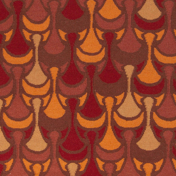 Surya Voyages 2'6" X 8' Handmade Wool Rug - Elegant Global Design For Stylish Home Decor & Durability Red Wool Voy59-268