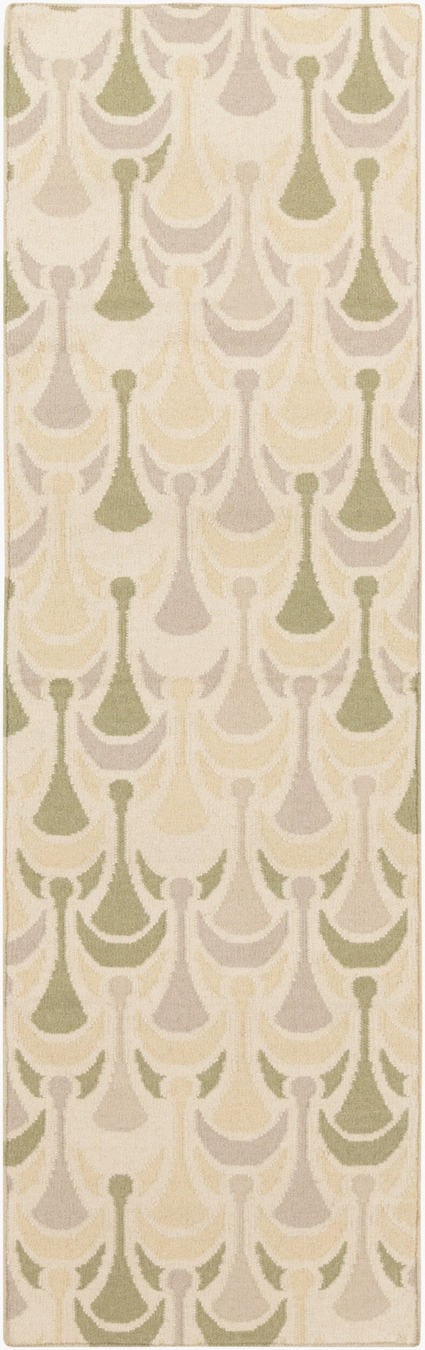 Surya Voyages 2'6" X 8' Handmade Wool Rug - Elegant Global Design For Stylish Home Decor & Durability Wheat Wool Voy60-268
