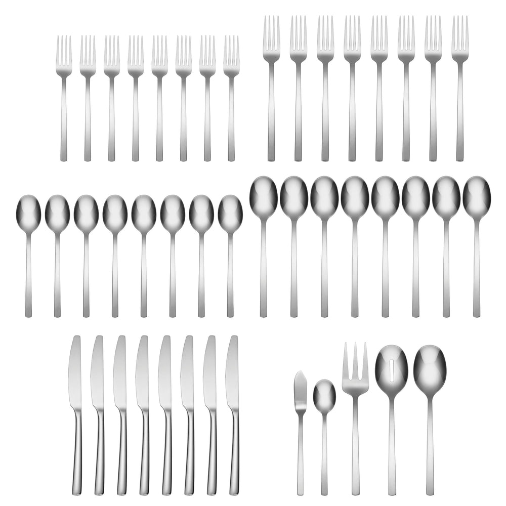 Lenox Cambridge Beacon Mirror 45-Piece Flatware Set, Service for 8 NO COLOR METAL 336645CNW13R