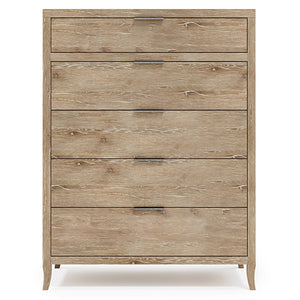 Bernhardt Bernhardt Tribeca Tall Drawer Chest In Aurum Wire‑Brushed Oak — 5 Soft‑Close Drawers, Anti‑Tip Safety 333119