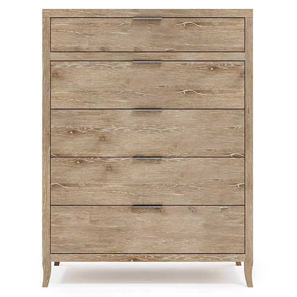 Bernhardt Bernhardt Tribeca Tall Drawer Chest In Aurum Wire‑Brushed Oak — 5 Soft‑Close Drawers, Anti‑Tip Safety 333119