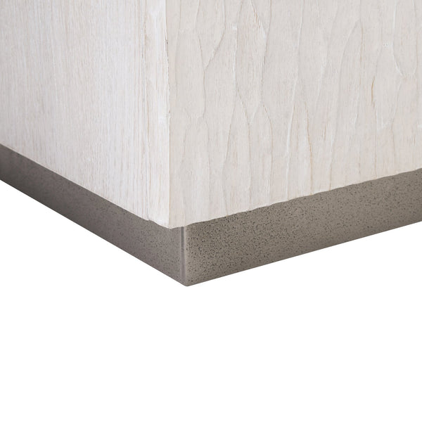 Bernhardt Bernhardt Solaria Entertainment Credenza – 80" Rustic Modern Media Console With Wave-Textured Doors, Cable Management, Nickel Base 310880