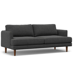 Hearth and Haven Melodia 76" Upholstered Sofa with Loose Back and Seat Cushion Thickness B136P159622 Charcoal Grey