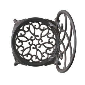 English Elm Charleston Cast Aluminum Outdoor Bistro Set Rust Resistant Copper Finish Patio Seating 50550.00COP