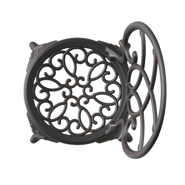 English Elm Charleston Cast Aluminum Outdoor Bistro Set Rust Resistant Copper Finish Patio Seating 50550.00COP