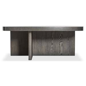Bernhardt Bernhardt Monroe Stone Top Cocktail Table Sculptural Wood Base for Modern Living Rooms 574014