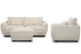 Parker House Parker Living Utopia - Mega Ivory Ottoman with Casters Mega Ivory 100% Polyester (S) SUTP#900-MGIV