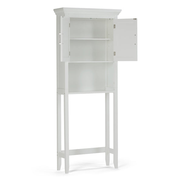 English Elm Avington Space Saver Cabinet - Pure White, Tall & Slim Storage Solution For Small Spaces & Decor B136P158506