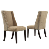 Homelegance By Top-Line Rowan Wingback Dining Chairs (Set of 2) Espresso Rubberwood