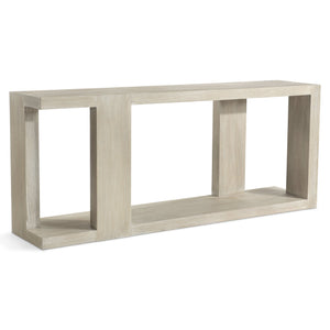 Bernhardt Bernhardt Darsa Console Table With Wire‑Brushed Oak Finish, Asymmetrical Sculptural Design, 72"W 507910