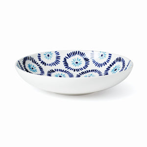 Lenox Kate Spade Floral Way Low Serving Bowl Blue, WHITE PORCELAIN 893513