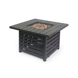 Christopher Knight Home® Noble House Square Iron Fire Pit - 50 000Btu