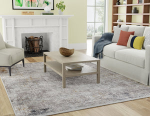 Feizy Rugs Cadiz Abstract Geometric Area Rug – Luxurious, Machine-woven Design Inspired By Spanish Elegance Ivory,Taupe,Gray Viscose,Acrylic 8663892flgyivyi89