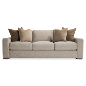 Bernhardt Bernhardt Vaughn Fabric Sofa With Stitched “X” Track Arms, Deep Cushions, Box-Edge Pillows — Custom Upholstery Options (Made-To-Order) P1097A
