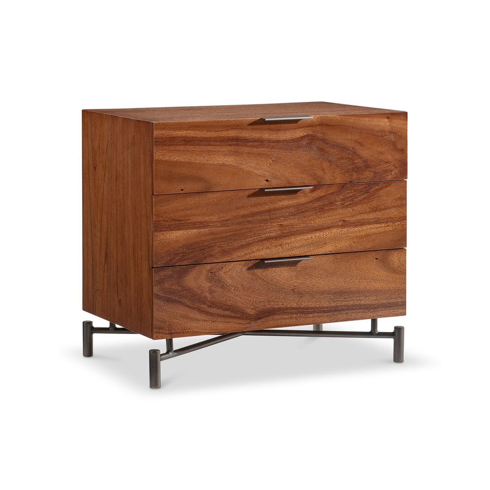 Bernhardt Bernhardt Brasea Suar Wood Nightstand with Usb Charging and Soft Close Drawers 394234