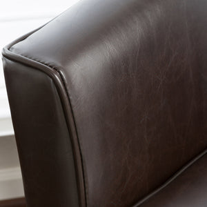 English Elm Club Chair Bonded Leather Tub Seat with Birch Legs for Modern Living Spaces 56991.00