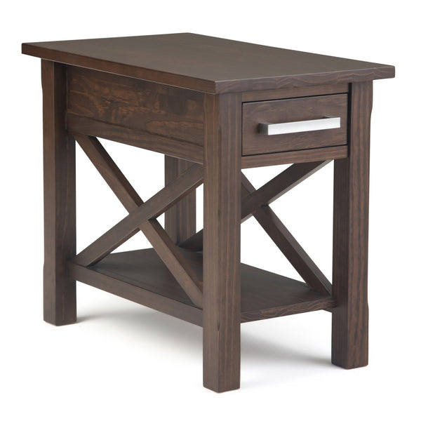 English Elm Kitchener Narrow Side Table - Handcrafted Solid Wood With Storage & Contemporary Farmhouse Style B136P159547