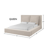 Parker House Parker Living Sleep Heavenly - Flax Natural Queen Bed Flax Natural 100% Polyester (W) BHEA#8000-3-FNA