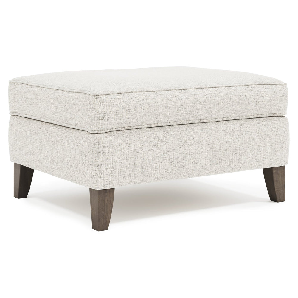 Bernhardt Bernhardt Addison Fabric Ottoman With Plush Spring-Down Cushion, Tapered Portobello Legs, Made-To-Order B1481B