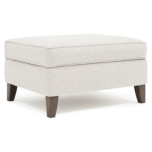 Bernhardt Bernhardt Addison Fabric Ottoman With Plush Spring-Down Cushion, Tapered Portobello Legs, Made-To-Order B1481B
