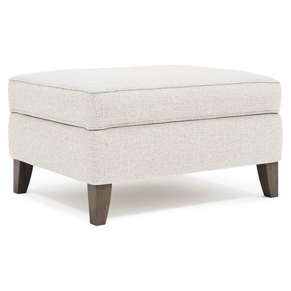 Bernhardt Bernhardt Addison Fabric Ottoman With Plush Spring-Down Cushion, Tapered Portobello Legs, Made-To-Order B1481B