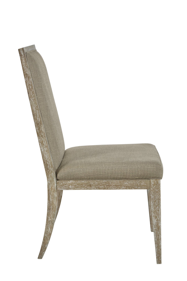 A.R.T. Furniture Tamarac Upholstered Side Chair - Transitional Dusky Brindle Design With Comfort & Style, Set Of 2 - Set Of 2 Beige, Beige Material, Parawood Solids,Oak Veneer,Foam,Fabric 267206-2352