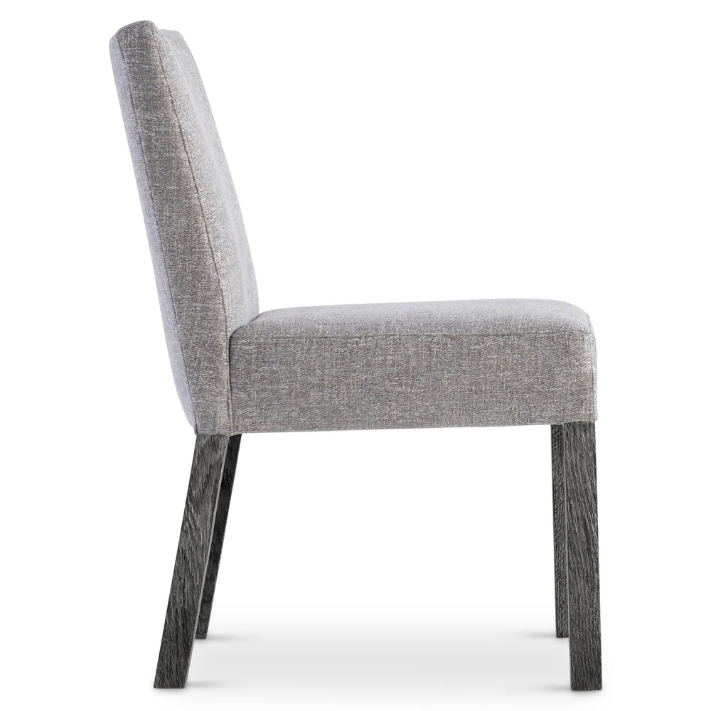 Bernhardt Menton Side Chair - Modern Elegance With Soft Curves And Stylish Sutton Finish For Any Space Grey Fabric 352541