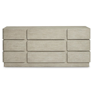 Bernhardt Bernhardt Arcadia Dresser In Wire-Brushed Clay Oak — Rustic-Modern 9-Drawer Wrap-Around Storage, Soft-Close 334054