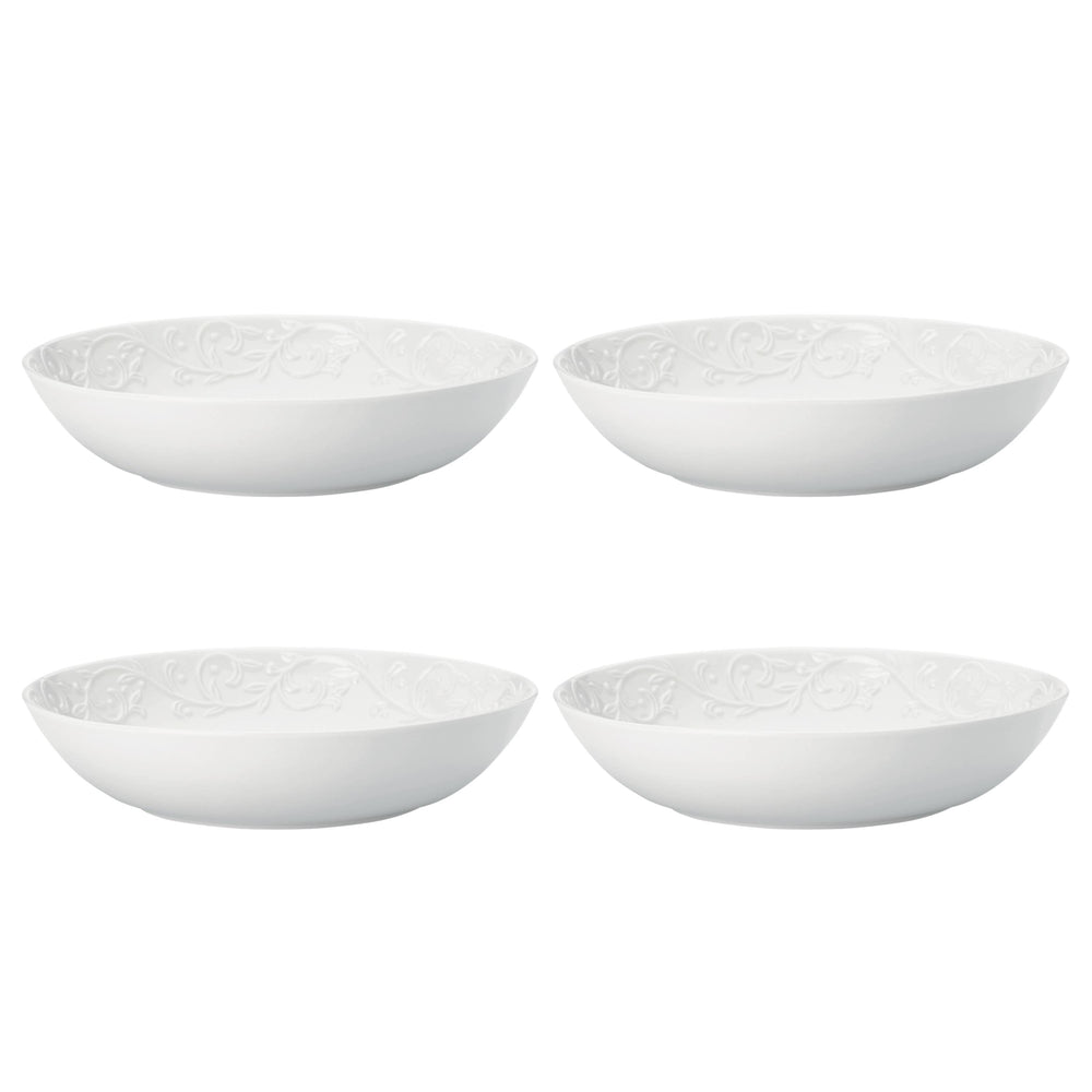 Lenox Opal Innocence Carved Pasta Bowls, Set of 4 White, WHITE PORCELAIN 895726