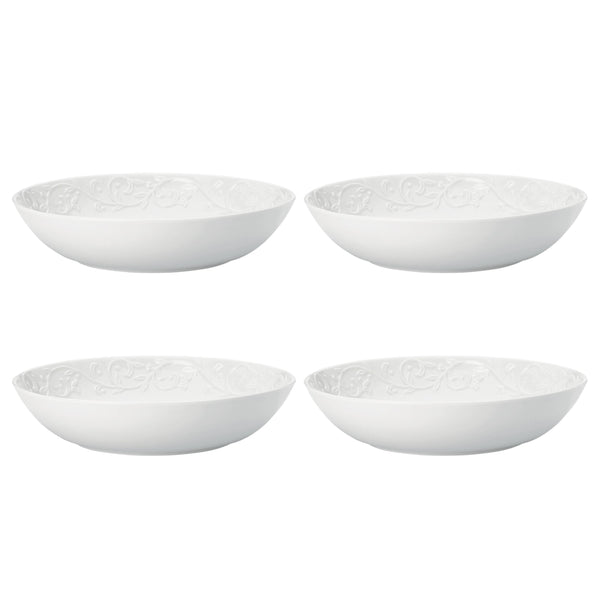 Lenox Opal Innocence Carved Pasta Bowls, Set of 4 White, WHITE PORCELAIN 895726