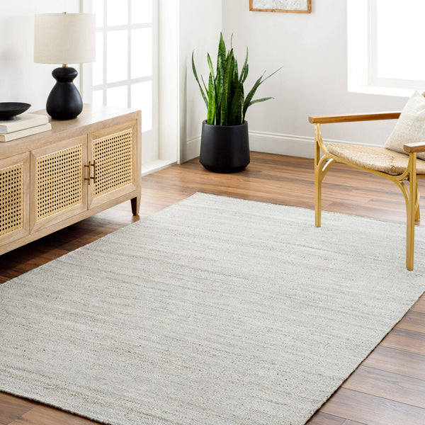 Surya Verna Eco-friendly 10' X 14' Hand-woven Rug | Chic Modern Design Perfect For Stylish Spaces Cream Recycled Pet Yarn Vra2300-1215