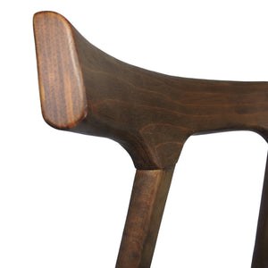 English Elm Dining Chair Set of 2 Curved Back Faux Leather Upholstered Seats for Modern Farmhouse Decor 72662.00CHAR