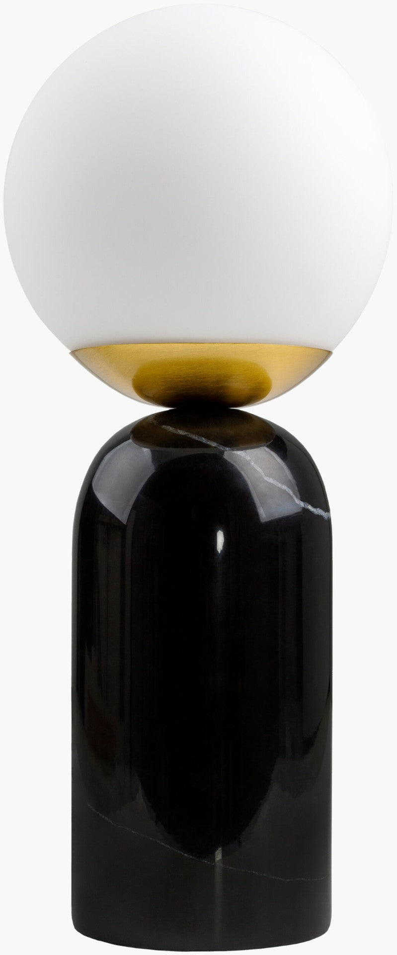 Livabliss Verve Marble Base Accent Lamp with Glass Globe Shade for Nightstand or Desk VRC-002