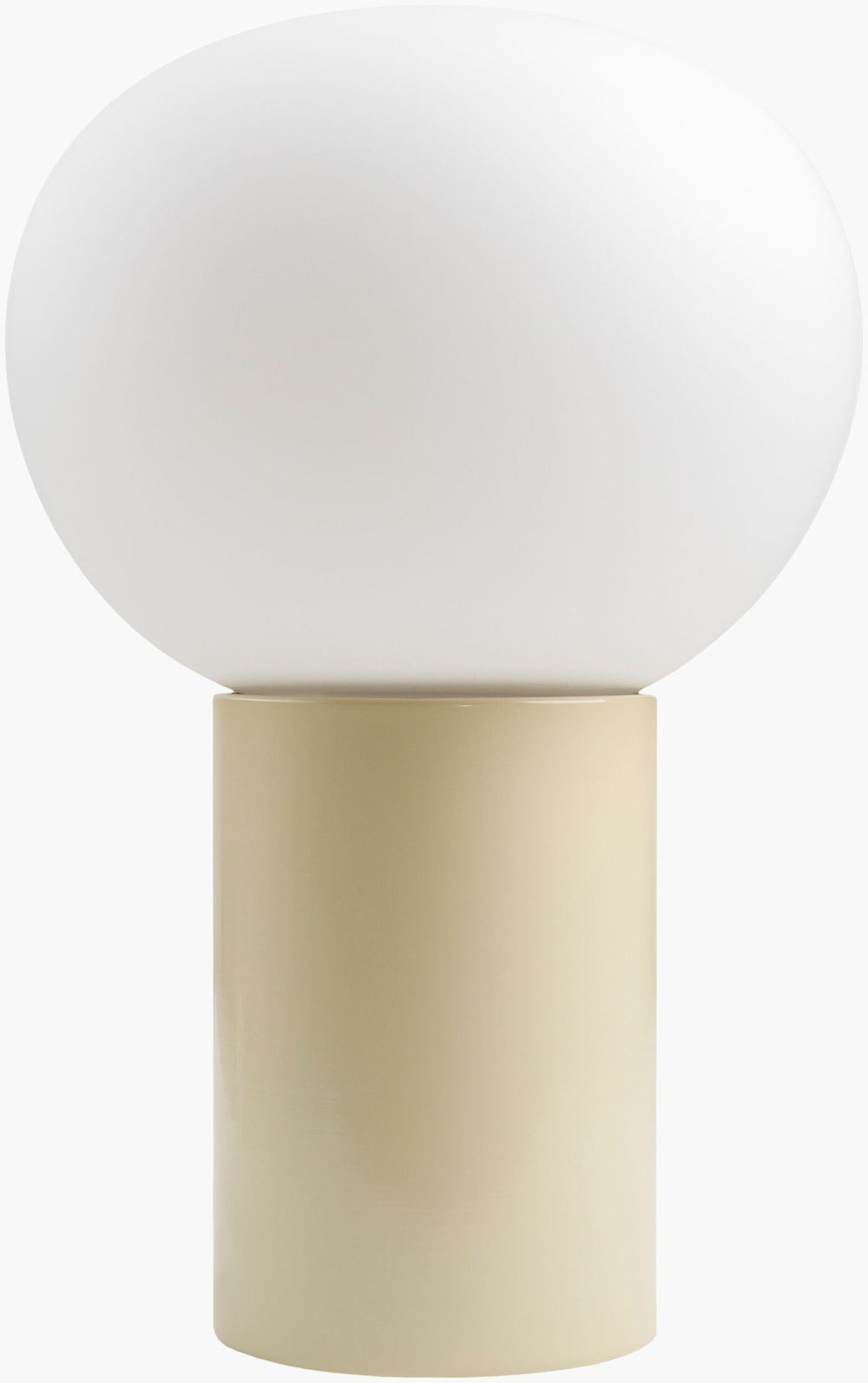 Livabliss Verve Globe Glass Shade Table Lamp with Steel Base for Bedside or Console Use VRC-003