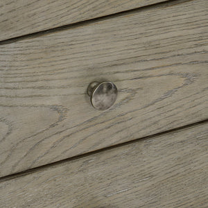 Bernhardt Bernhardt Weathered Pewter Albion Sideboard With X-Stretcher Base, 3 Drawers & Adjustable Shelves 311130