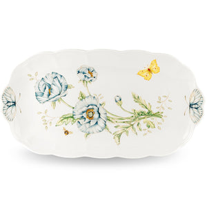 Lenox Butterfly Meadow Oblong Sandwich Tray Multi, WHITE PORCELAIN 6108195