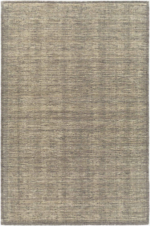 Surya Viera 2' X 3' Handmade Wool Rug - Stylish, Durable, High/Low Design For Modern Home Décor Charcoal Wool Vre2300-23