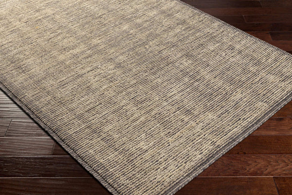 Surya Viera 2' X 3' Handmade Wool Rug - Stylish, Durable, High/Low Design For Modern Home Décor Charcoal Wool Vre2300-23