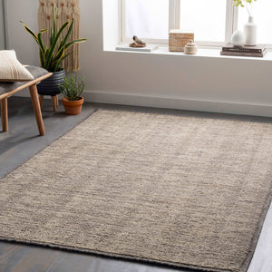 Surya Viera 2' X 3' Handmade Wool Rug - Stylish, Durable, High/Low Design For Modern Home Décor Charcoal Wool Vre2300-23
