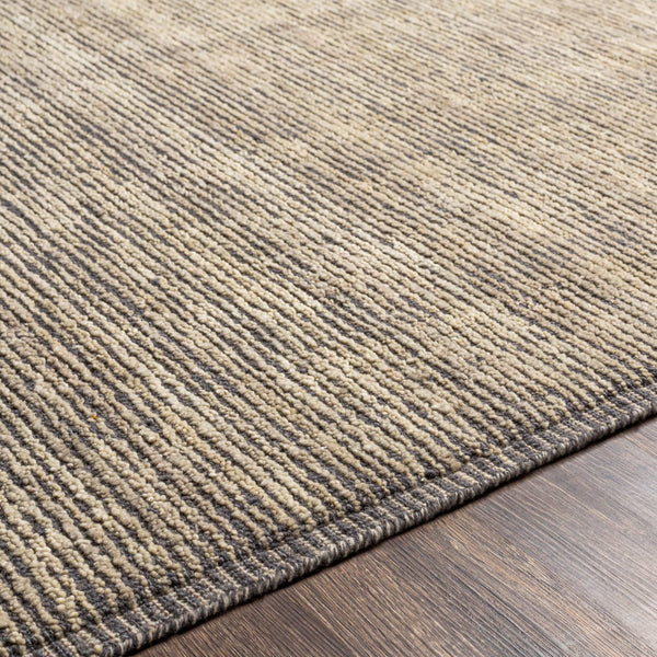 Surya Viera 2' X 3' Handmade Wool Rug - Stylish, Durable, High/Low Design For Modern Home Décor Charcoal Wool Vre2300-23