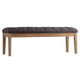 Timmey Premium Tufted Reclaimed 52-inch Upholstered Bench