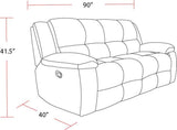 Parker Living Buster - Opal Taupe Manual Reclining Sofa Loveseat and Recliner Opal Taupe MBUS-321-OPTA Parker House