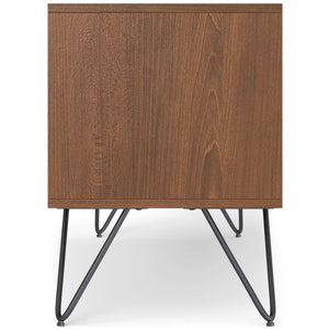 English Elm Hunter Tv Media Stand - Handcrafted Walnut Veneer With Industrial Design & Smart Storage Solutions B136P158737