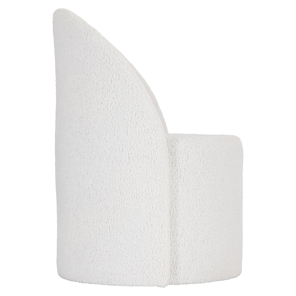 Bernhardt Bernhardt Solaria Upholstered Arm Chair With Casters, Rounded Wraparound Back, Rustic Modern Comfort 310531