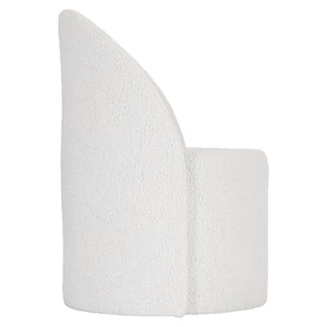 Bernhardt Bernhardt Solaria Upholstered Arm Chair With Casters, Rounded Wraparound Back, Rustic Modern Comfort 310531